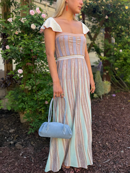 Les Folies Lamé Intarsia Dress