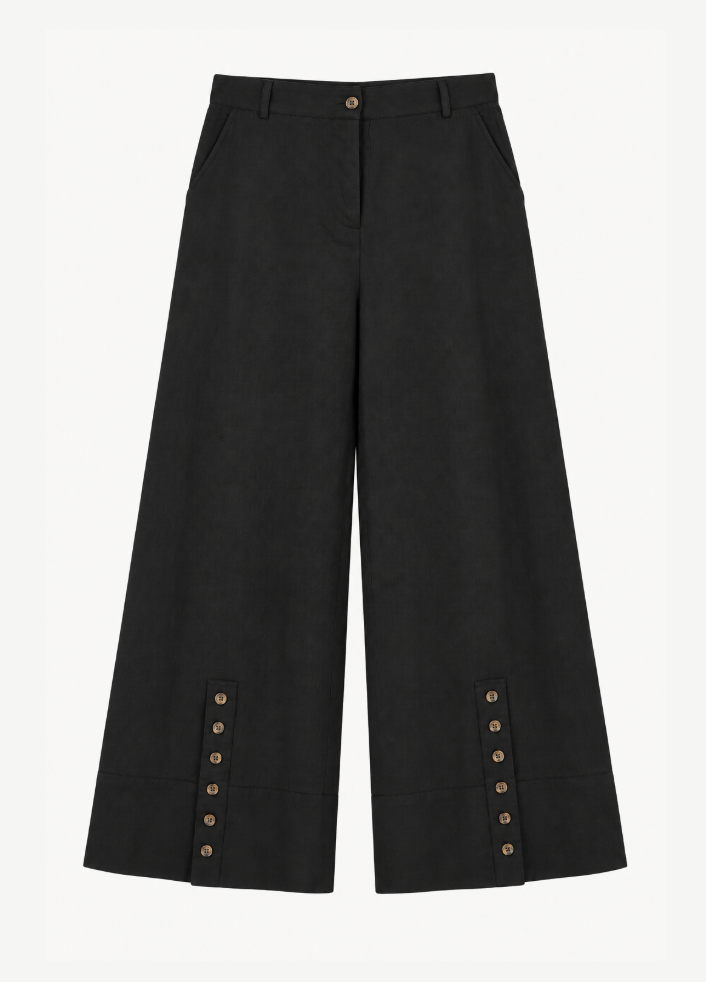 womens xirena cotton-linen Salvador Pant in Black