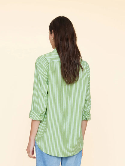 Beau Shirt in Matcha Stripe