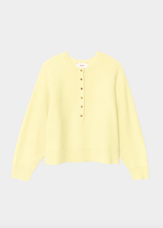 xirena Griffin Cashmere Sweater in Butter Yellow