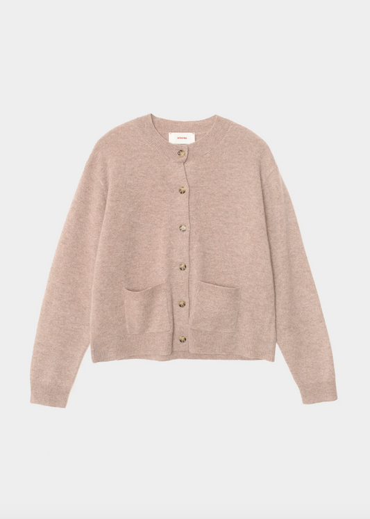 xirena Lillian Cashmere Cardigan in Heather Brown