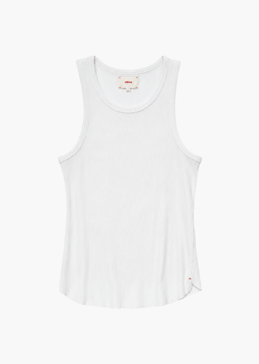 xirena womens Arynn cotton rib Tank in White