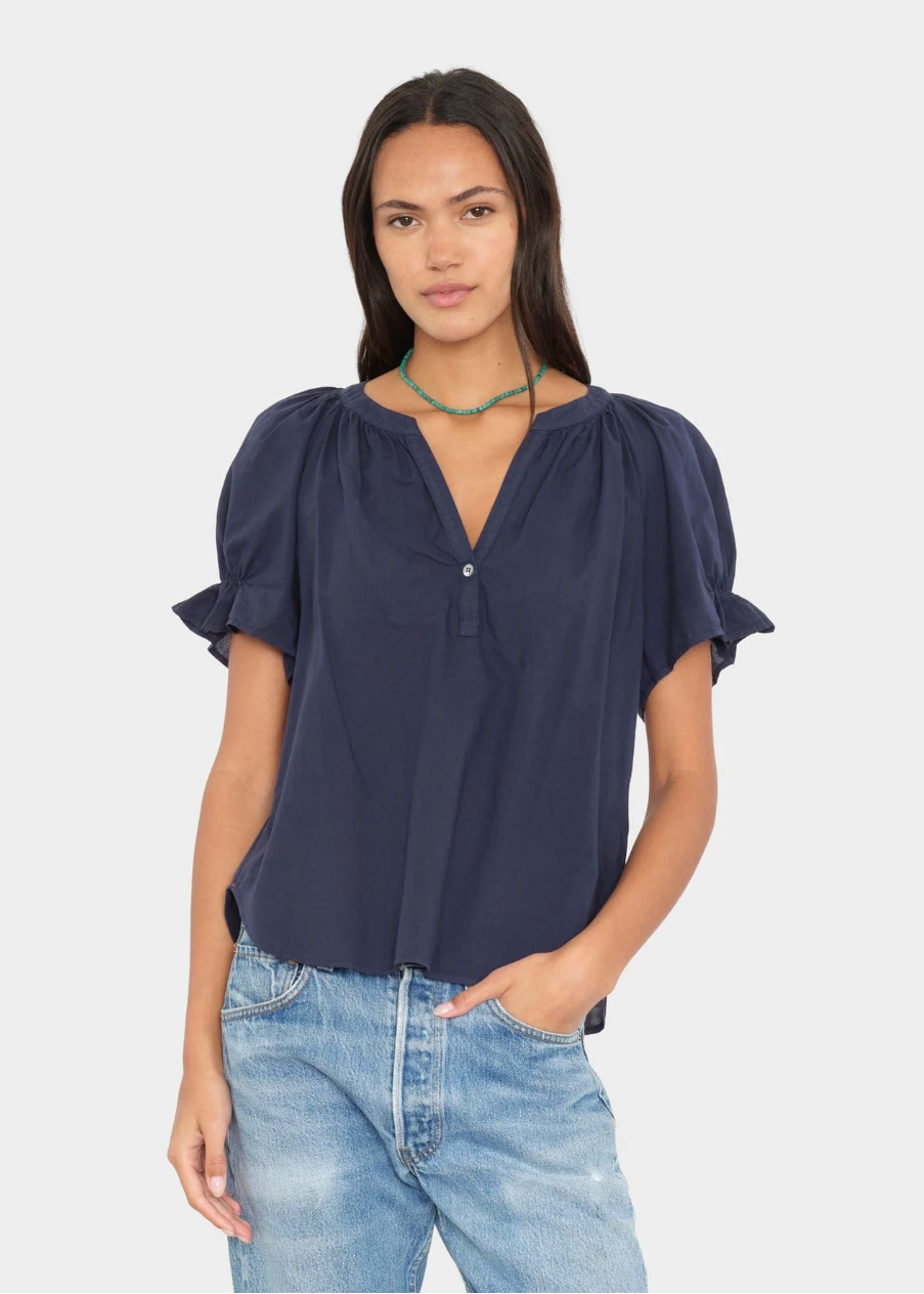 front of Astryde Top in Navy