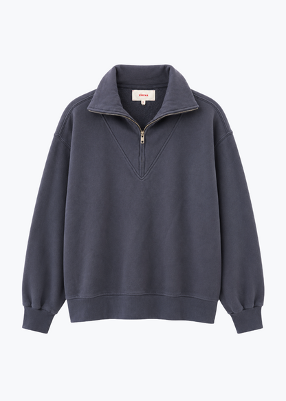 xirena womens Clark Pullover Sweatshirt in Hudson Blue