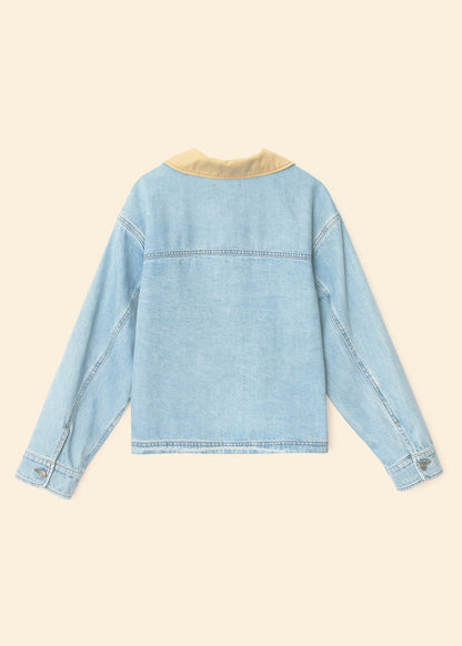 xirena womens Cove Denim Jacket in Blue Cloud