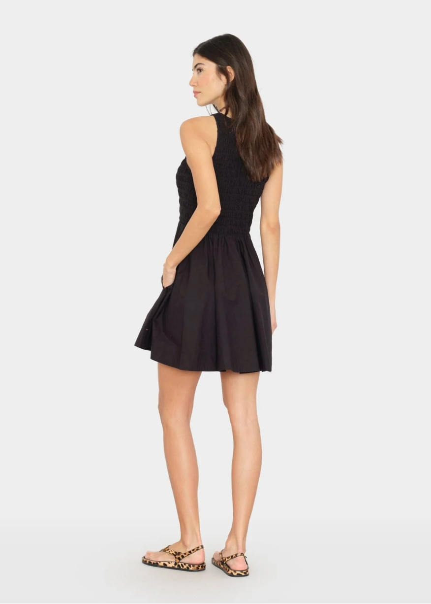 person wearing xirena womens Florie Dress in Black