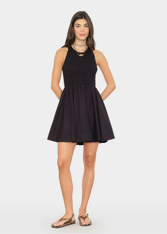 person wearing xirena womens Florie Dress in Black