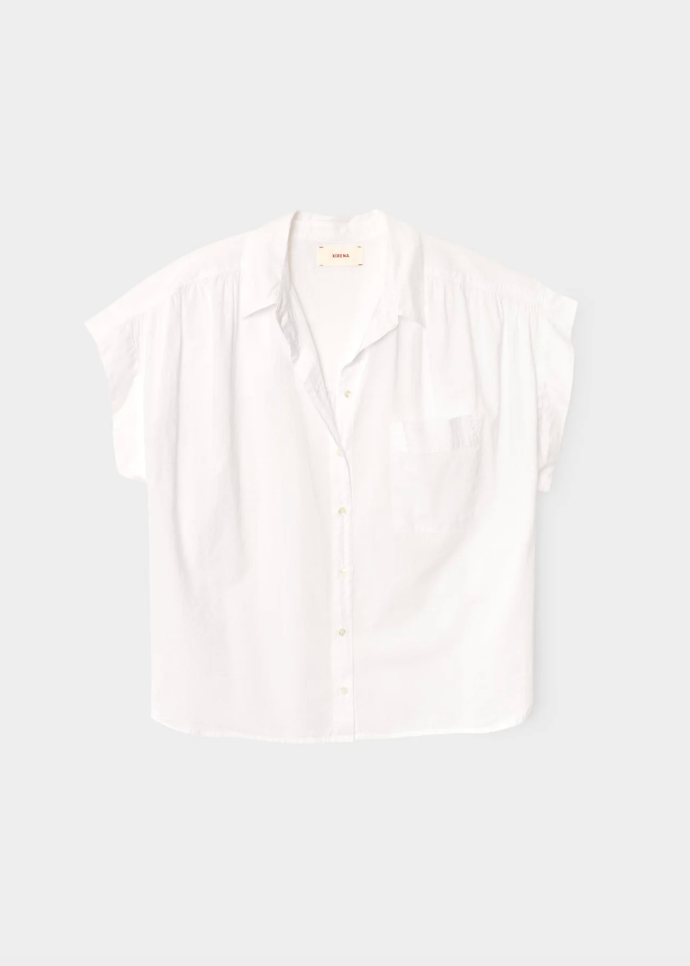 xirena womens cotton poplin Lexi Shirt in White