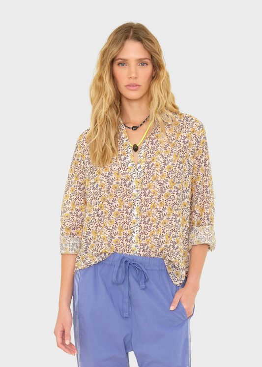 xirena womens printed Beau Shirt in Sun Petals