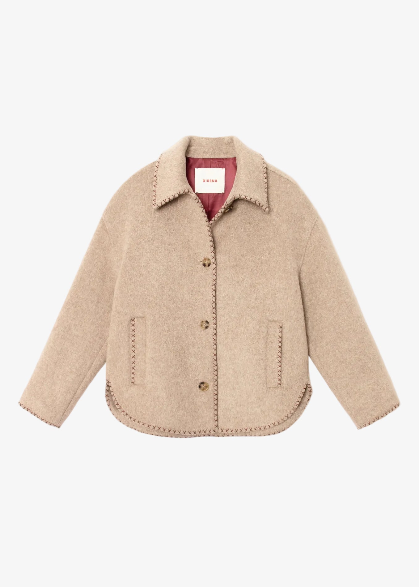 xirena womens wool Dean Jacket in Taupe