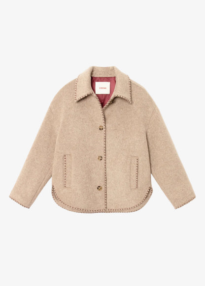 xirena womens wool Dean Jacket in Taupe
