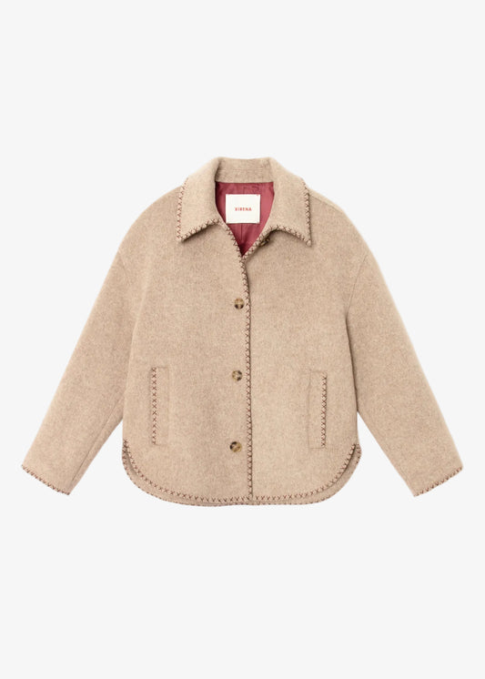 xirena womens wool Dean Jacket in Taupe