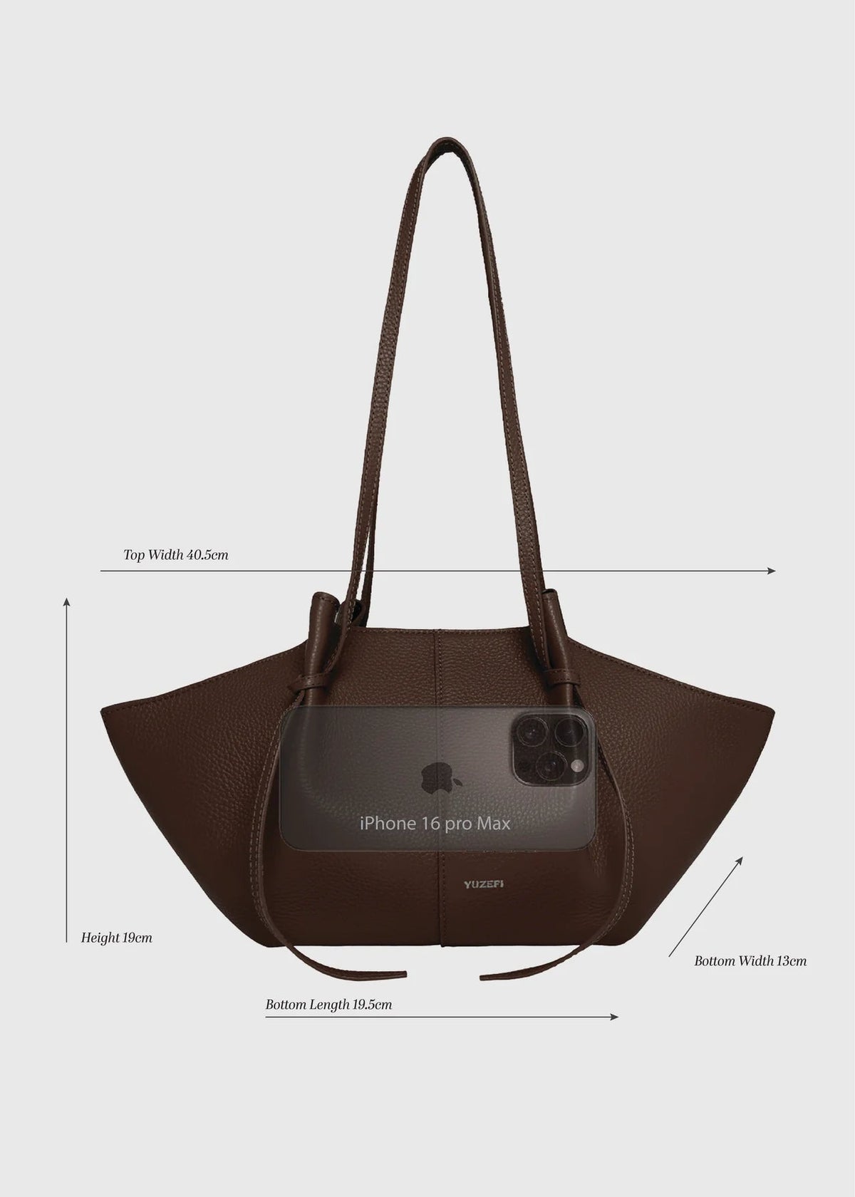 yuzefi Mochi Tote dimensions