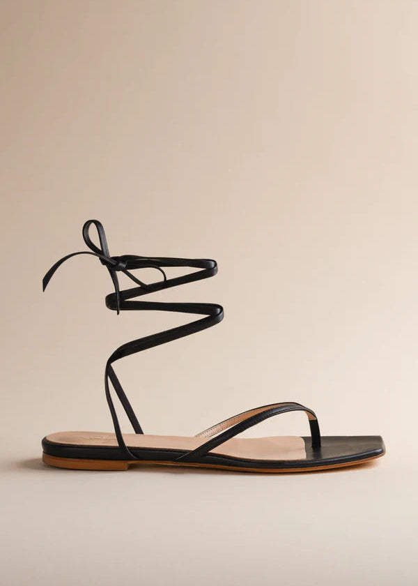 Brother Vellies Tyla Sandal in Midnight
